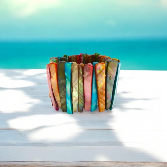 Multicolor Shellstone Artisan Bracelet - Picture 4 of 7